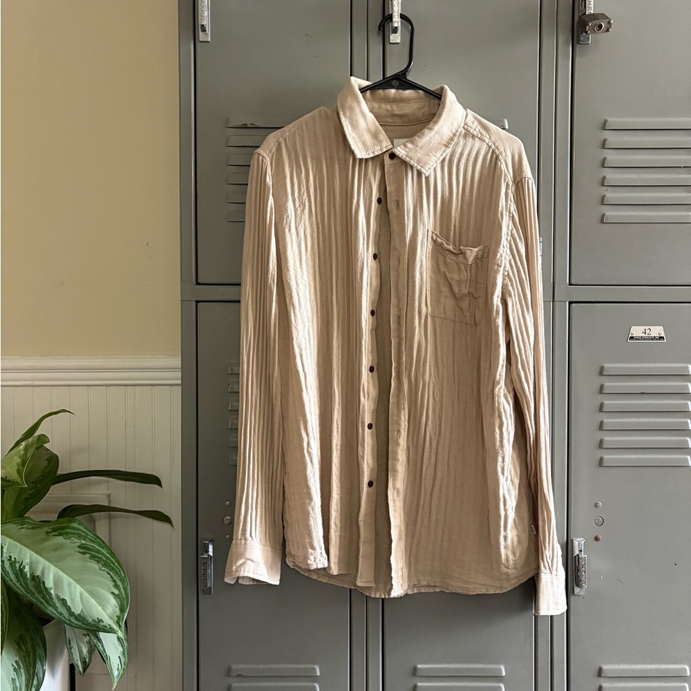 Katin Men's Beige Linen Shirt
